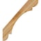 Ekena Millwork 4"W x 28"D x 32"H Olympic Rough Sawn Knee Brace, Western Red Cedar BRC04X28X32OLY00RWR - alternate 2